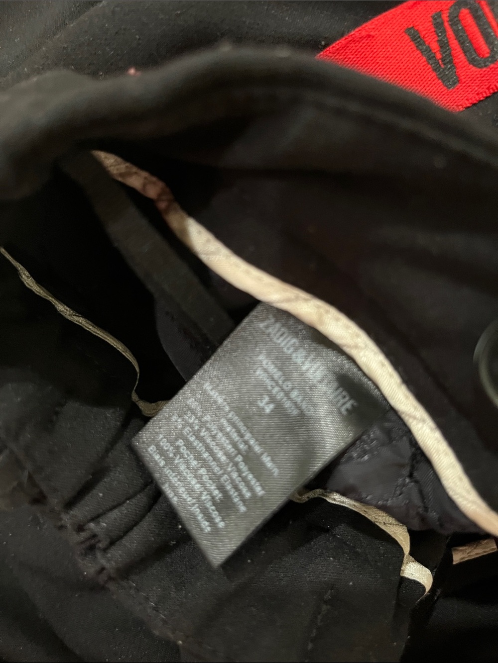 Zadig & Voltaire Black Track Pants with Red Logo Side Tape - Picture 11 of 16